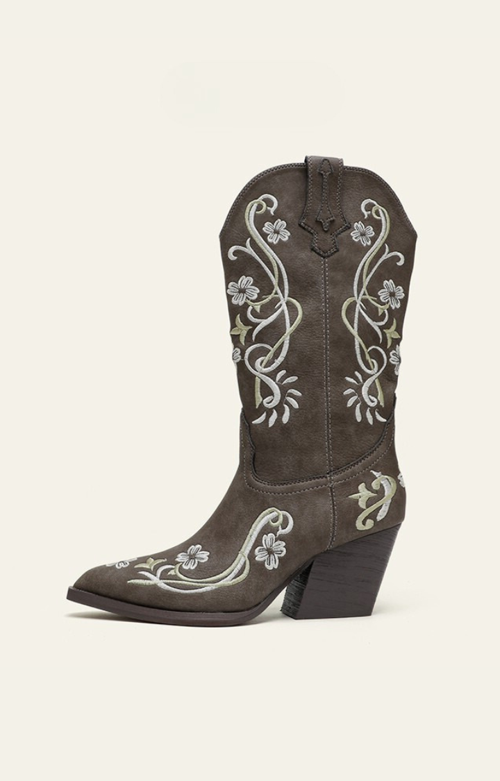 WILD BLOOM EMBROIDERED WESTERN BOOTS