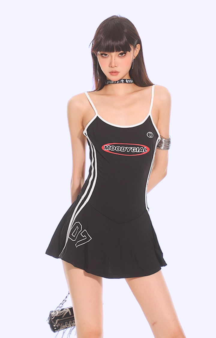 MOODYGIRL RACER MINI DRESS