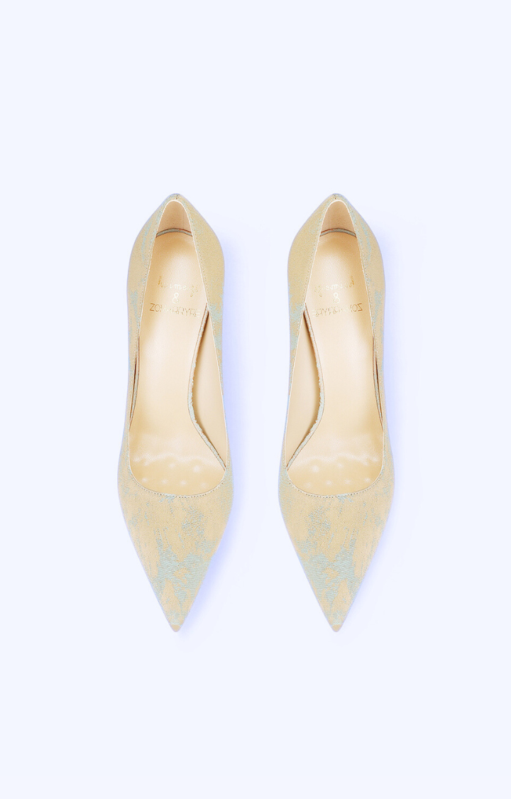 GLITTER BRAT MARBLE STILETTO HEELS IN SOLAR MARBLE CHAOS