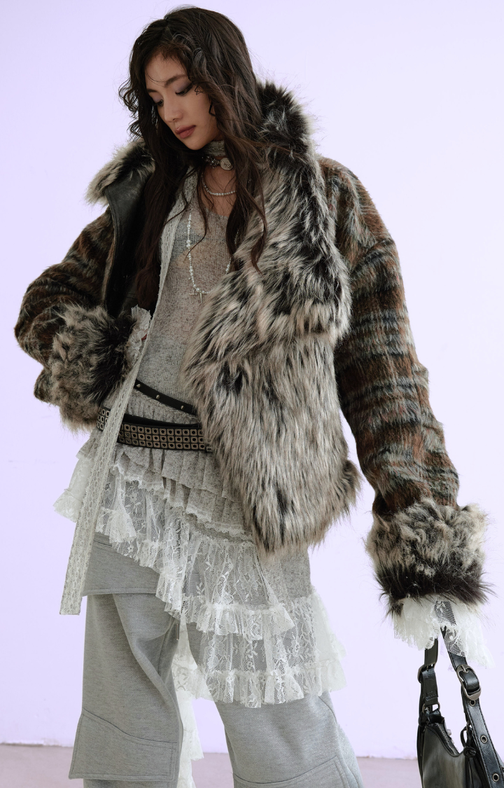 REBEL PELT REVERSIBLE FAUX LEATHER JACKET