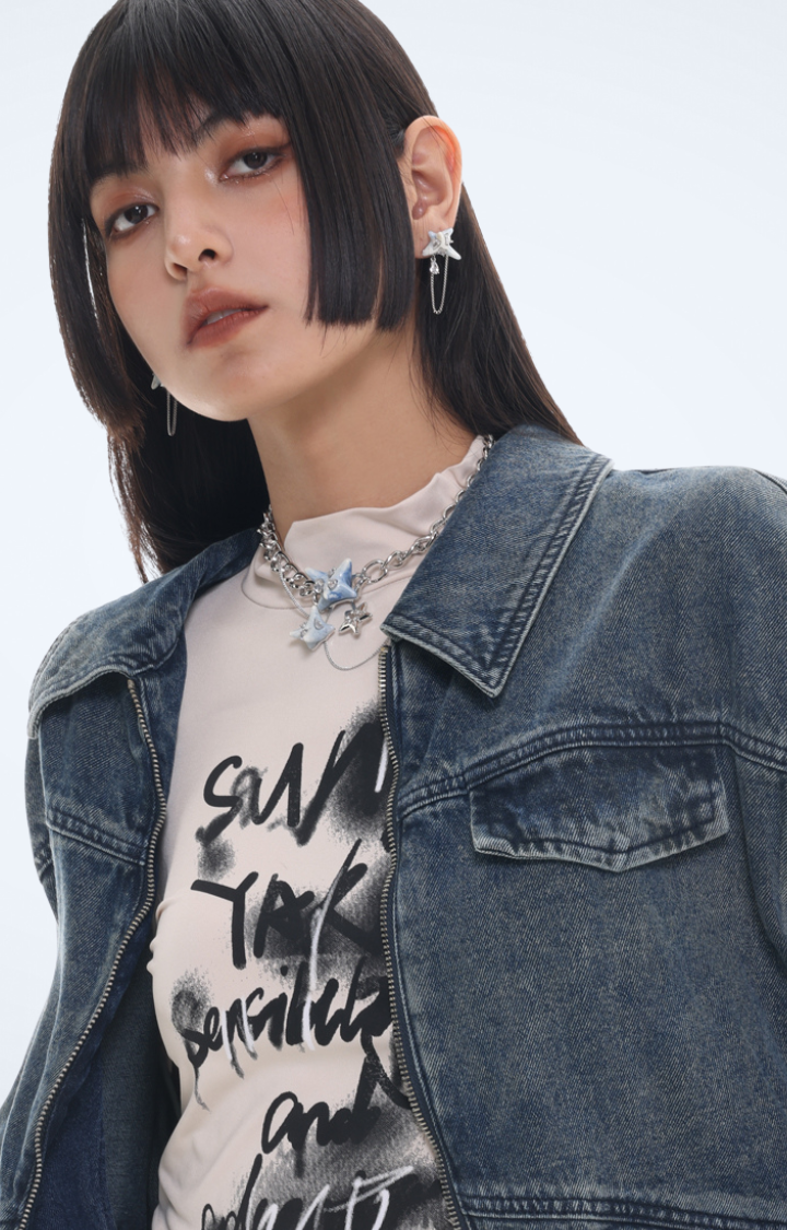 MIRROR STAR CHAIN NECKLACE