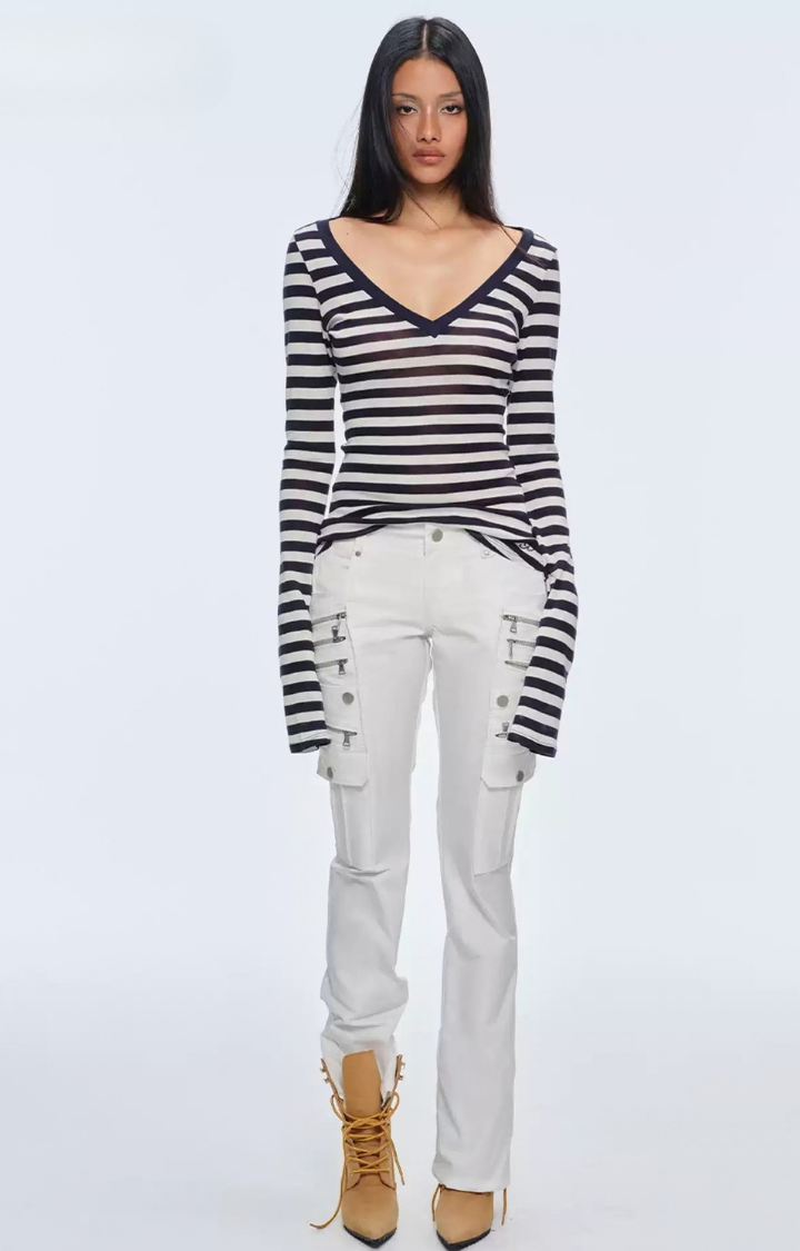 BAD RECEPTION STRIPE TOP