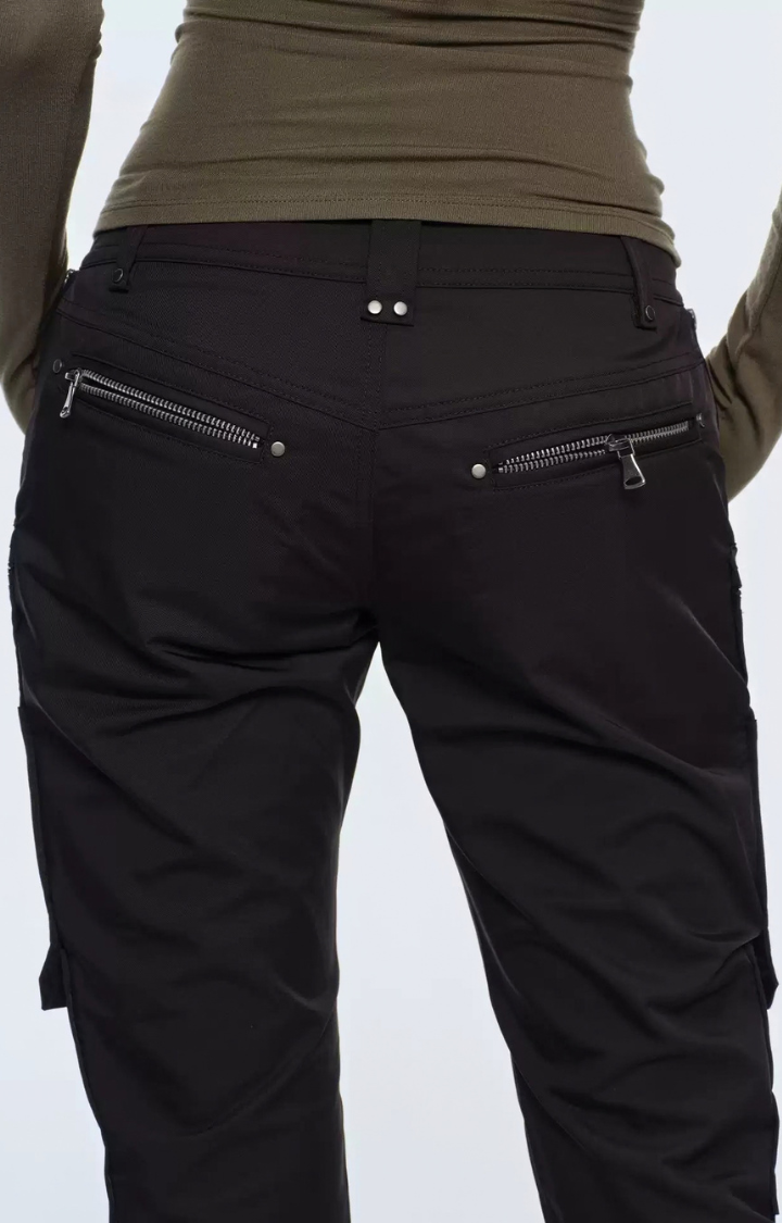 STATIC DAMAGE MULTI-ZIP LOW-RISE PANTS