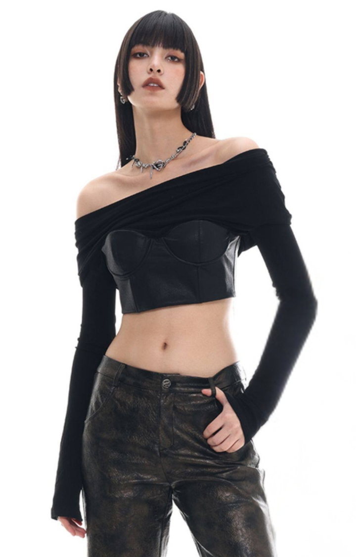 VENOM HEART PUNK COLLAR LEATHER CHAIN NECKLACE