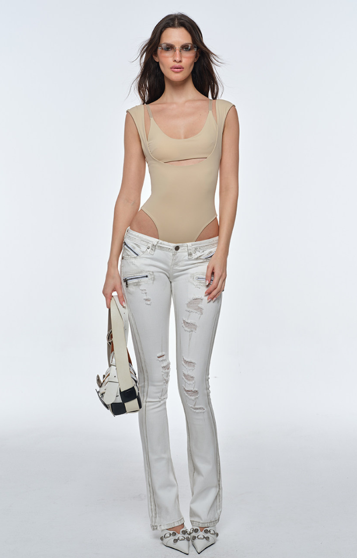 SILENT VICE CUTOUT BODYSUIT SET