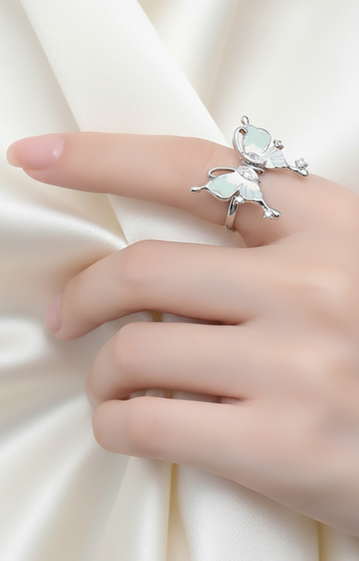 MOONLIT MIRAGE BUTTERFLY RING