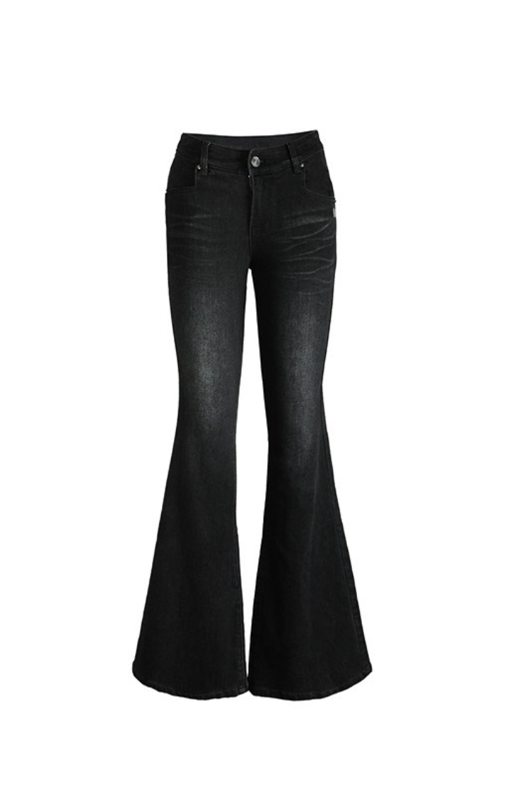 SILENT FLARE REBELLION JEANS IN ASPHALT SHADOW