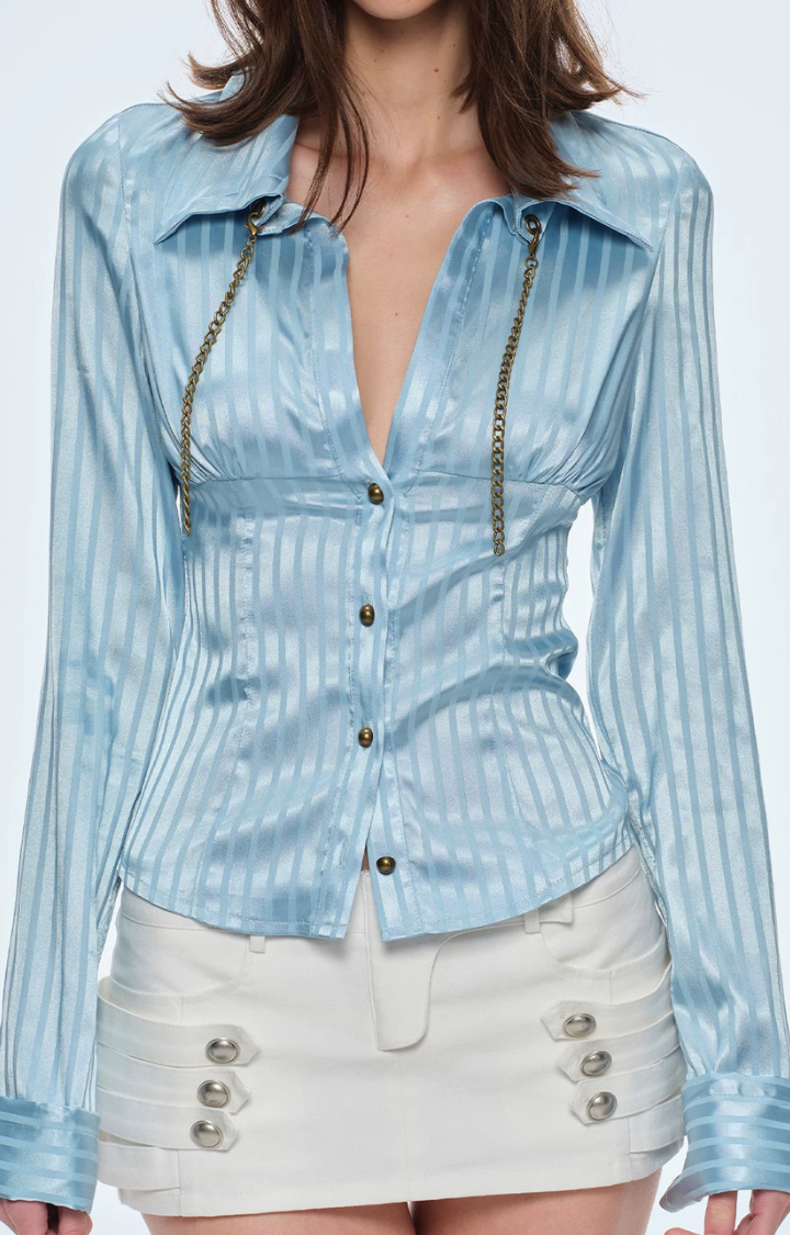 SOFT COMMAND CHAIN SHIRT IN ICE STATIC