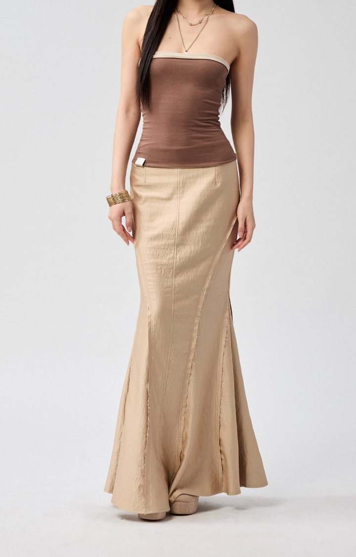 DUAL VENOM TUBE TOP IN SANDSTORM NEUTRAL