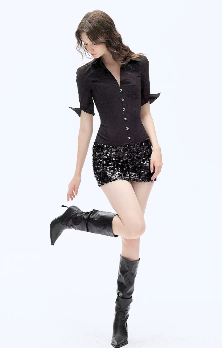 DISCIPLINE LACE-UP SHIRT