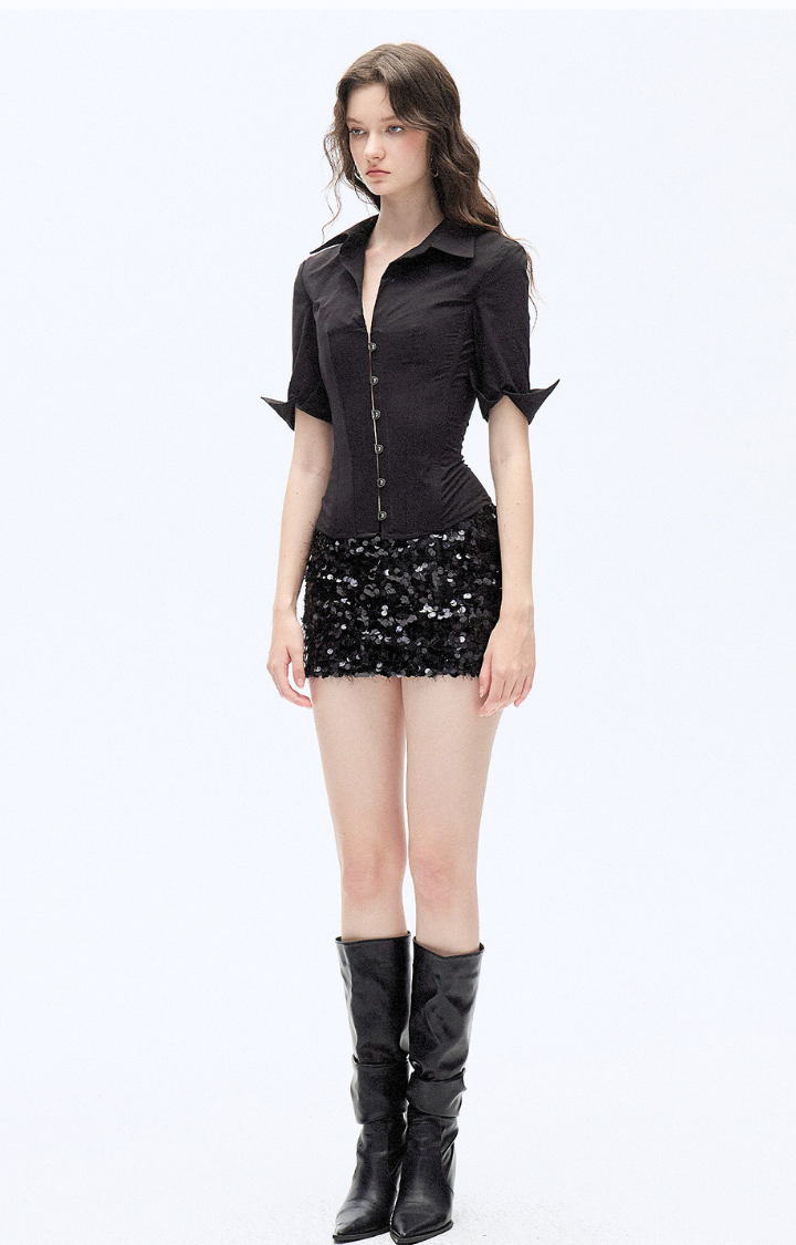 DISCIPLINE LACE-UP SHIRT