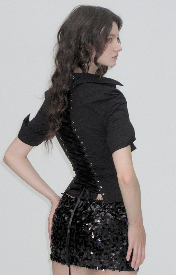 DISCIPLINE LACE-UP SHIRT