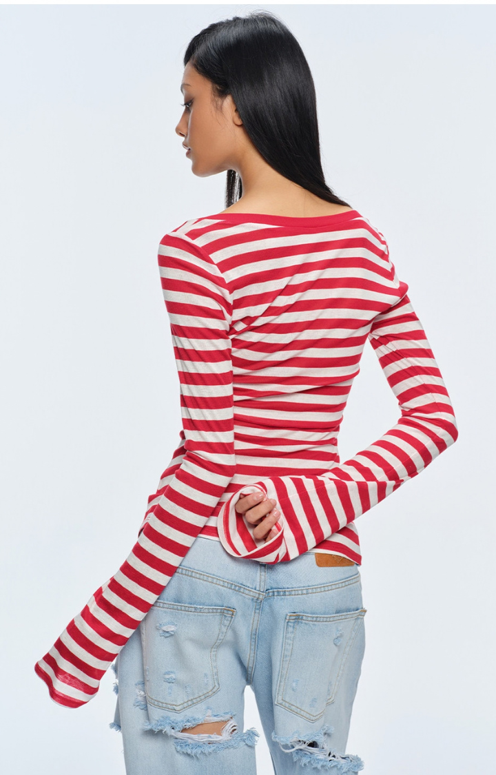 BAD RECEPTION STRIPE TOP