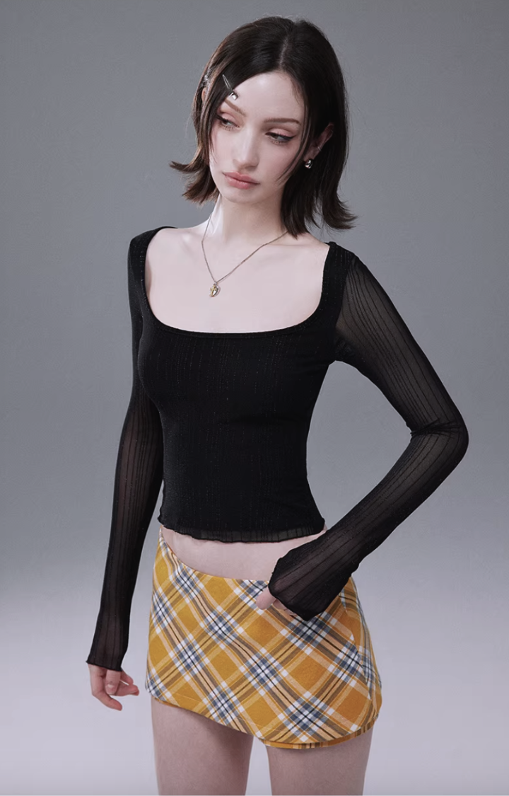 PRIMAL TEASE PLAID MICRO SKORT
