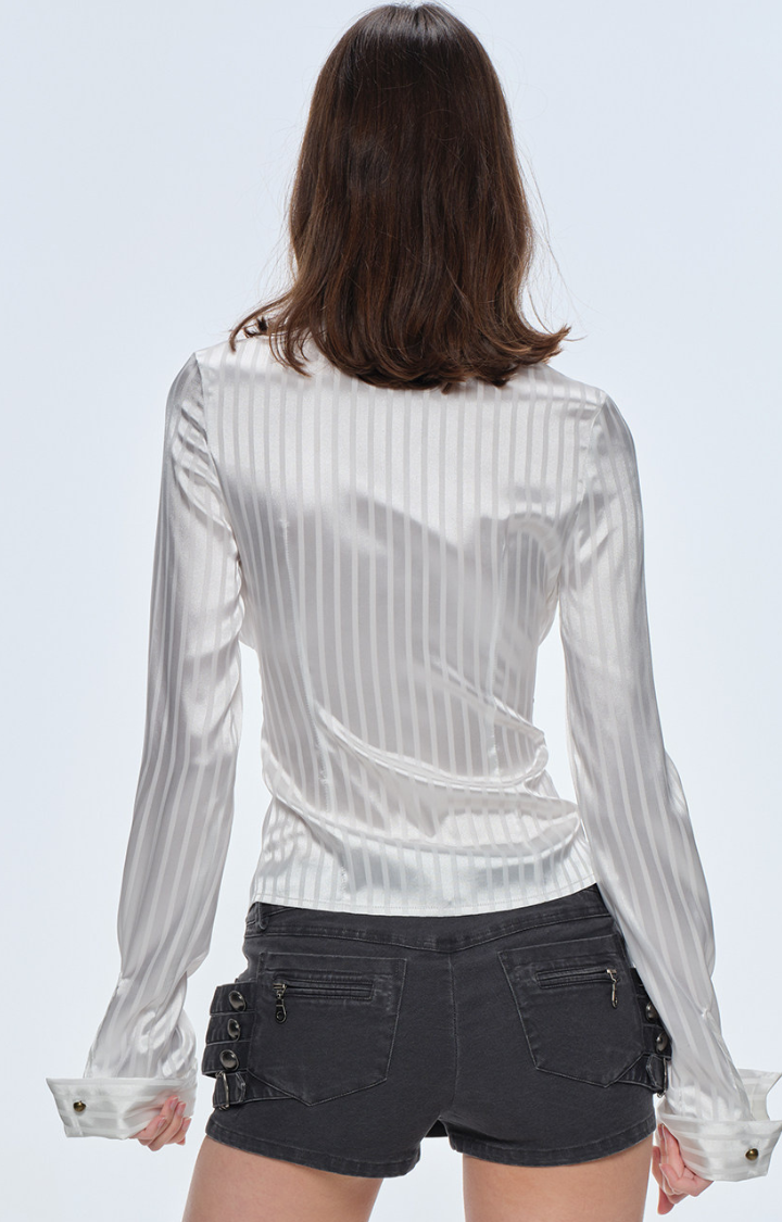 SOFT COMMAND CHAIN SHIRT IN GHOST PEARL