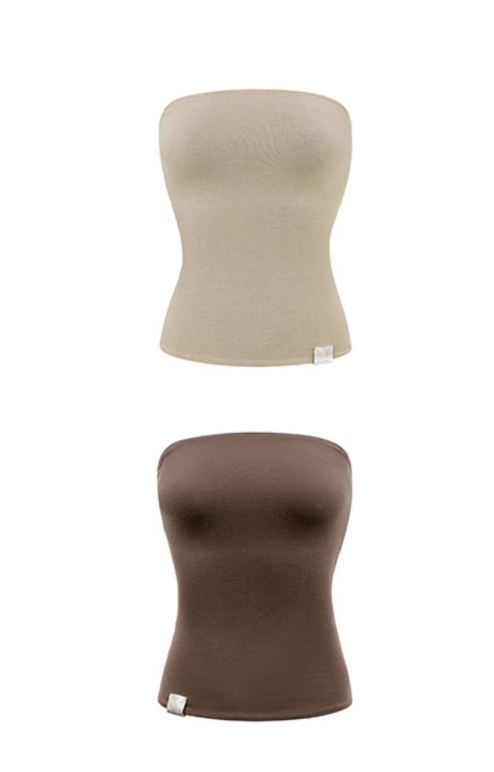 DUAL VENOM TUBE TOP IN SANDSTORM NEUTRAL