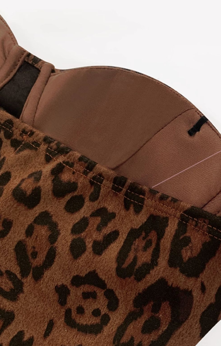 WILD MUSE LEOPARD BABYDOLL DRESS