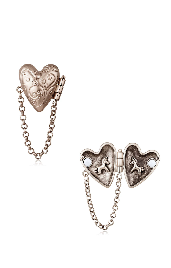 SAINTED LOCKET CHAIN EARRINGS