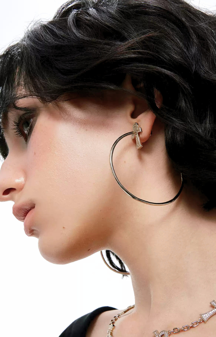 INCA HALO GOLD HOOPS