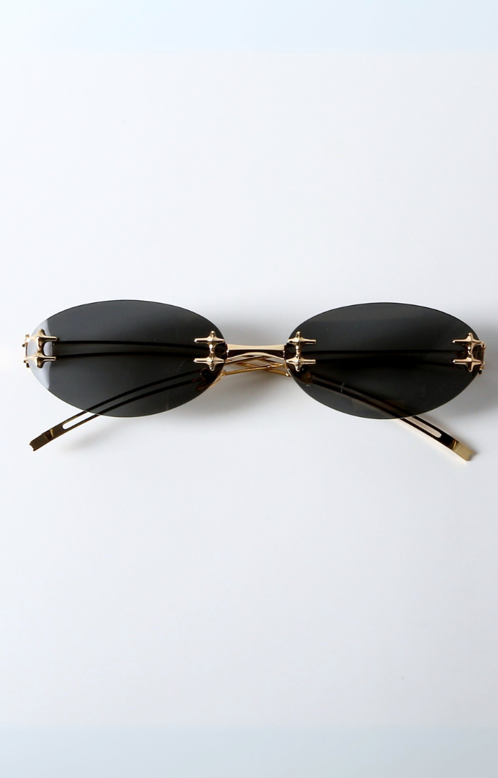STARWIRE RIMLESS OVAL SUNGLASSES - VELVET ECLIPSE