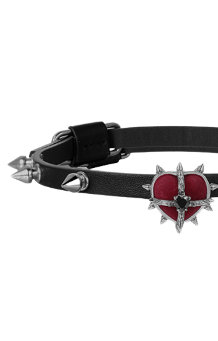 RIVET RED GEM BLACK CHOKER