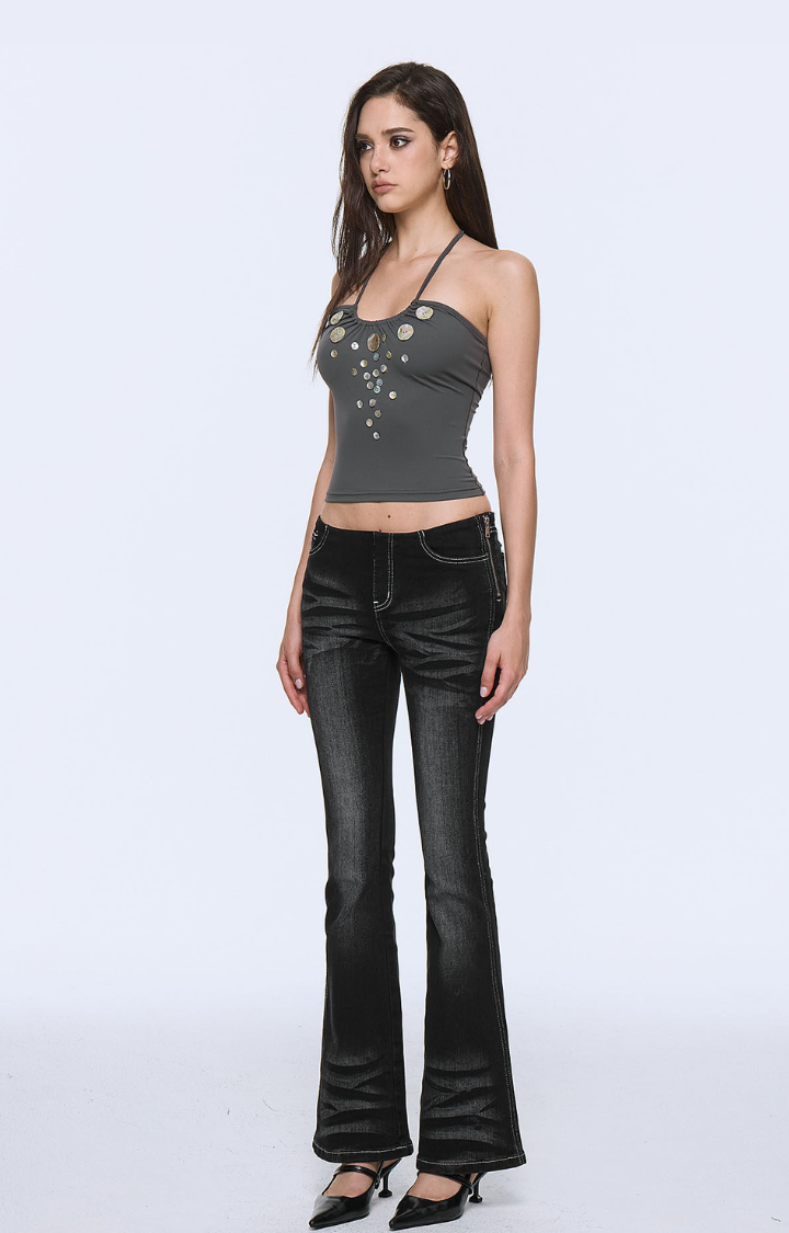 ASH SIREN HALTER CAMI TOP