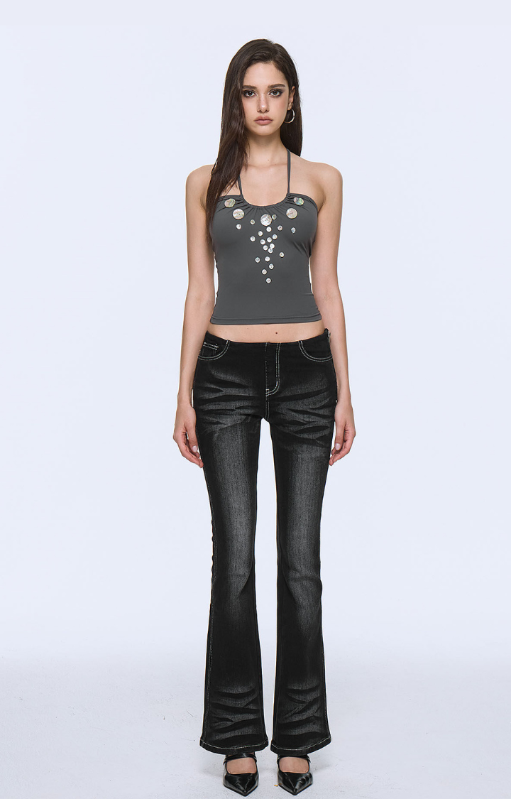 ASH SIREN HALTER CAMI TOP