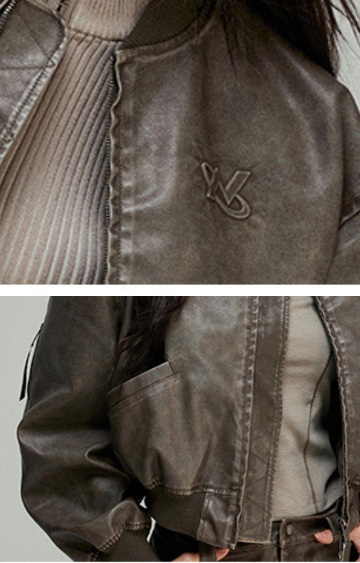 NOSTALGIA BURN BOMBER JACKET