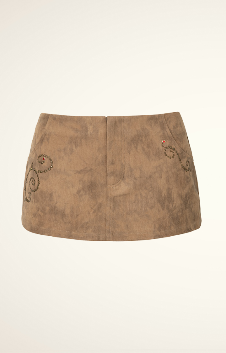 CRUSH ROUTE CORDUROY MINI SHORTS
