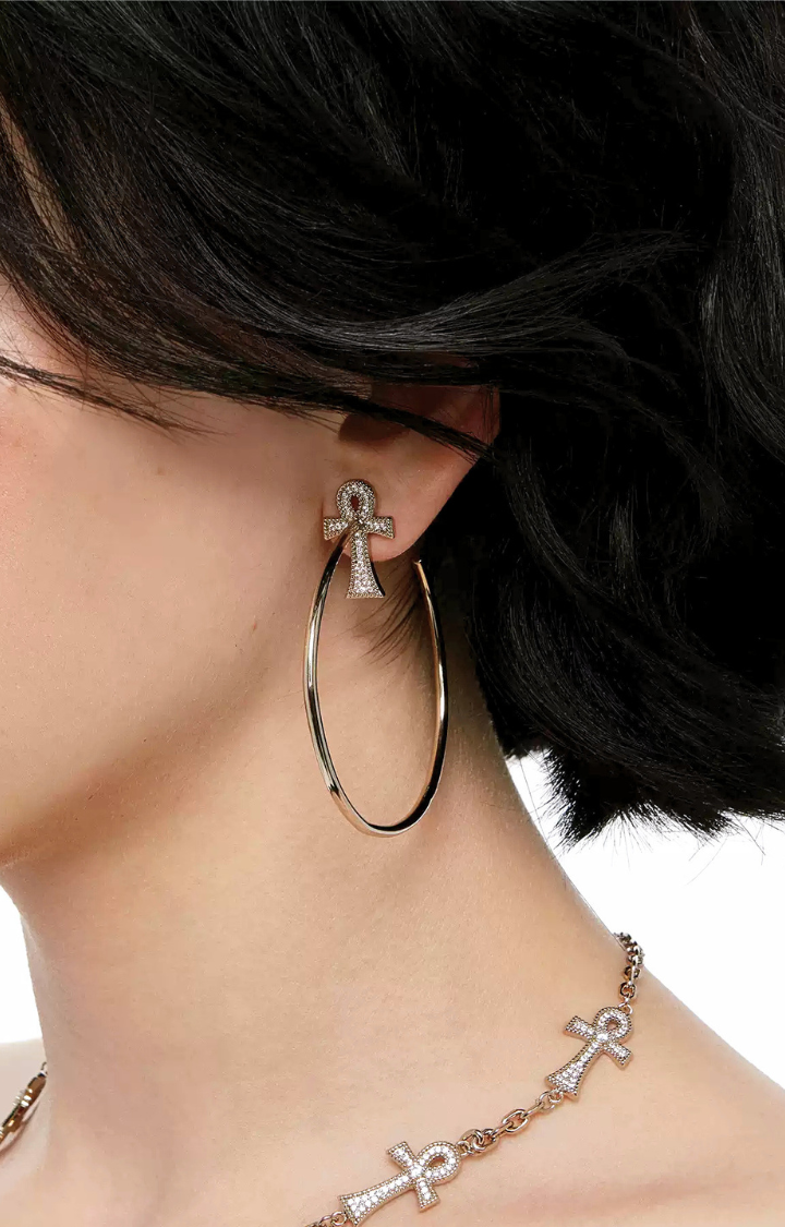 INCA HALO GOLD HOOPS