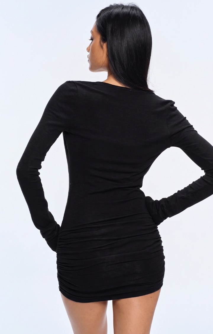 NOIR ALIBI TWO-PIECE MINI DRESS