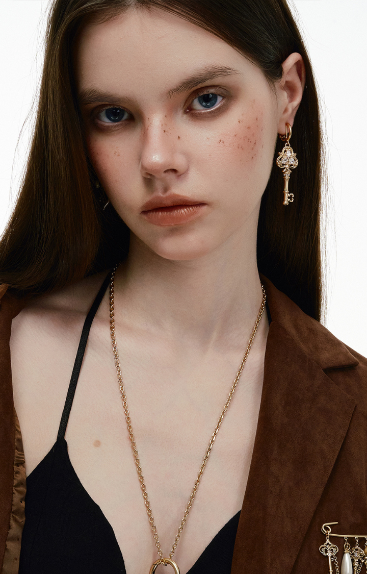 MIDNIGHT KEY DROP EARRINGS