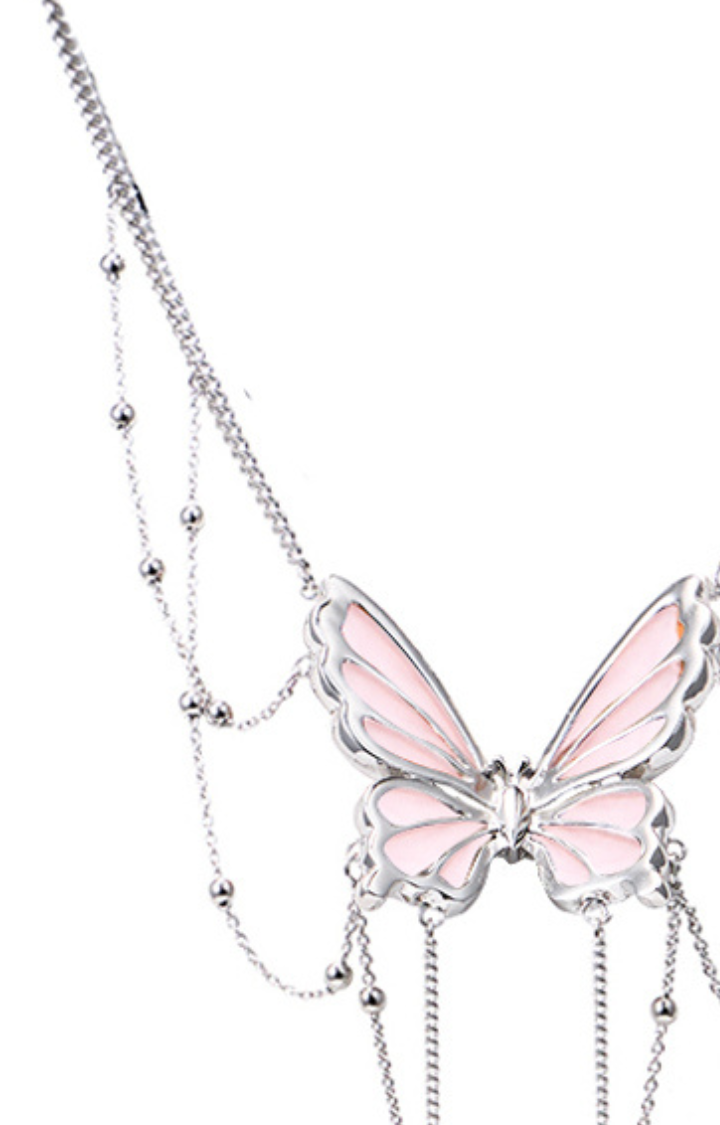 BUTTERFLY CHAIN SLAYER SET - BLUSH POISON