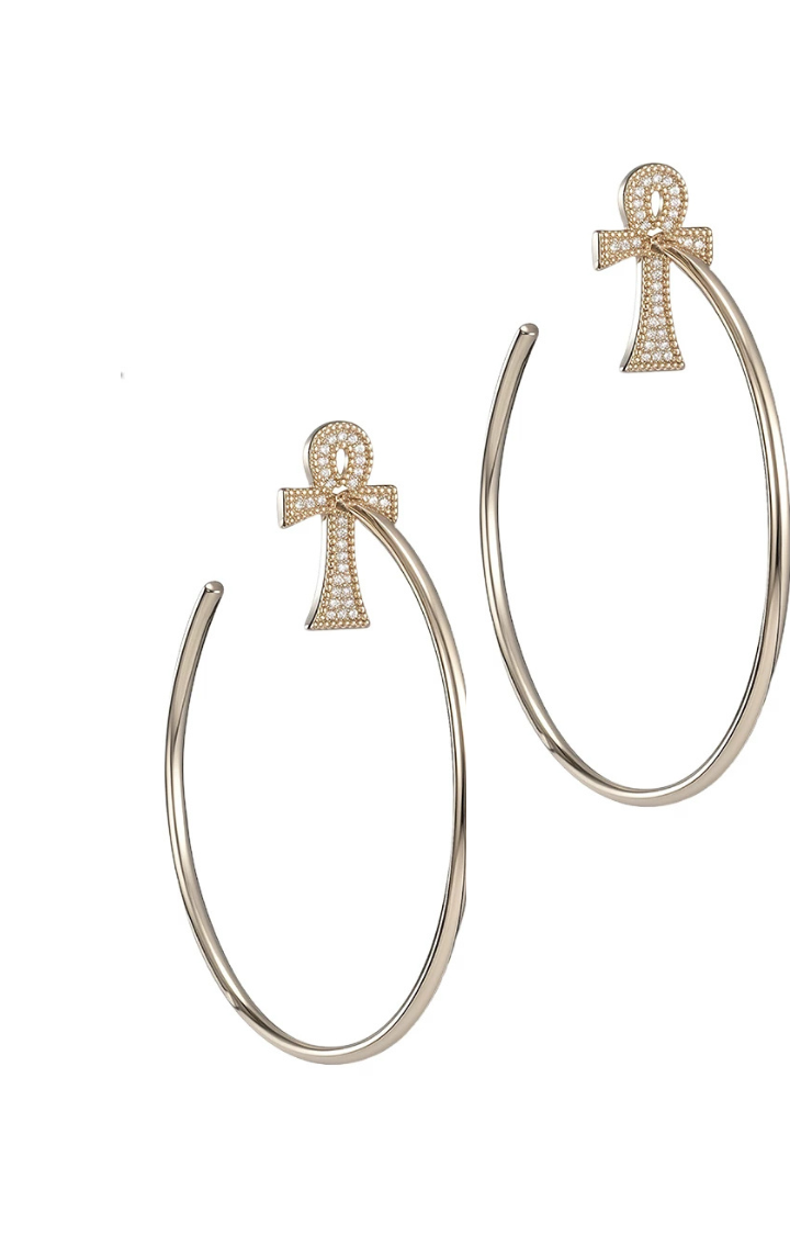 INCA HALO GOLD HOOPS