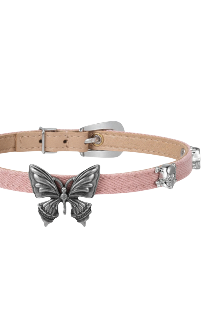 DOPAMINE BUTTERFLY DENIM CHOKER – LIGHT SERIES