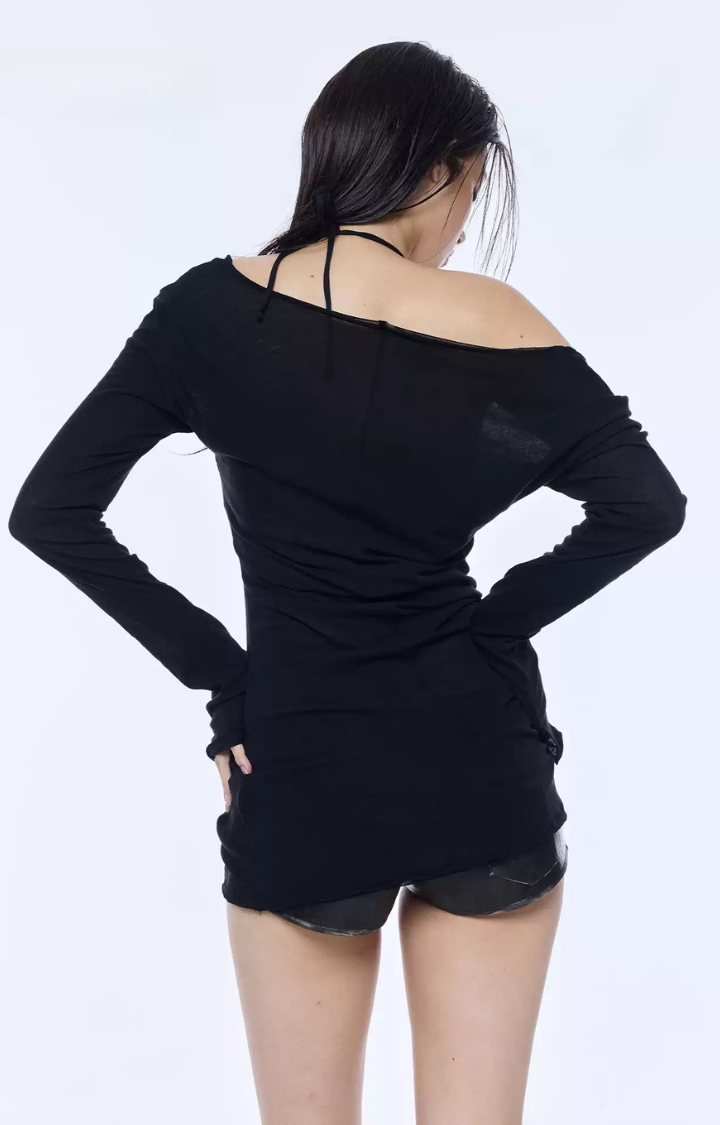 SILENT DAMAGE OFF-SHOULDER TOP