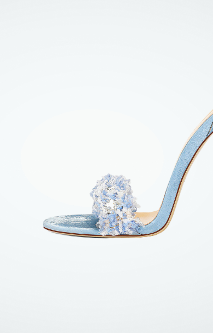 PETAL GRENADE HEELS - ICE BLUE