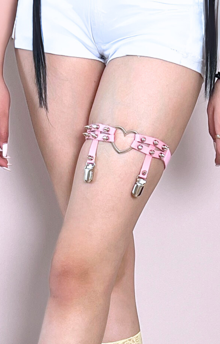 HEARTBREAKER THIGH HARNESS SERIES – PINK TEASE & NUDE ILLUSION
