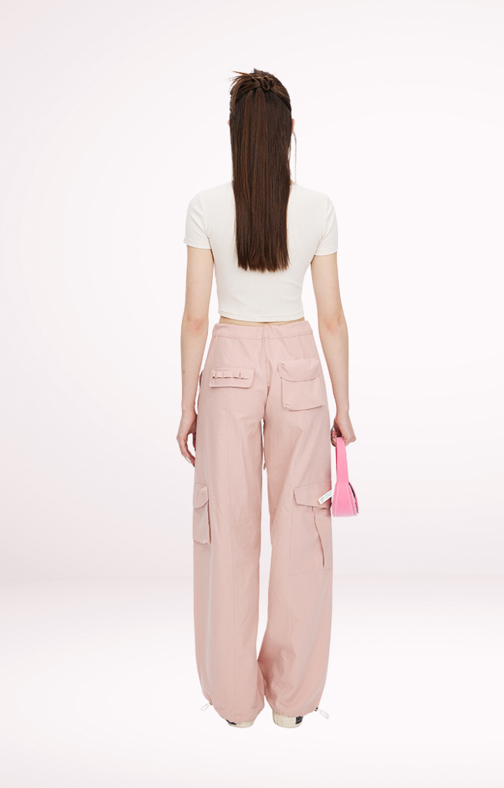 SUGAR CRUSH BUNNY CROPPED TEE  BABY PINK / CREAMY WHITE