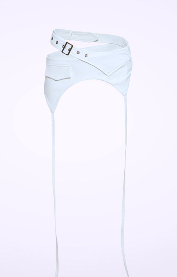 STRAPPED LAYERED BELT SKIRT - ANGEL RIOT