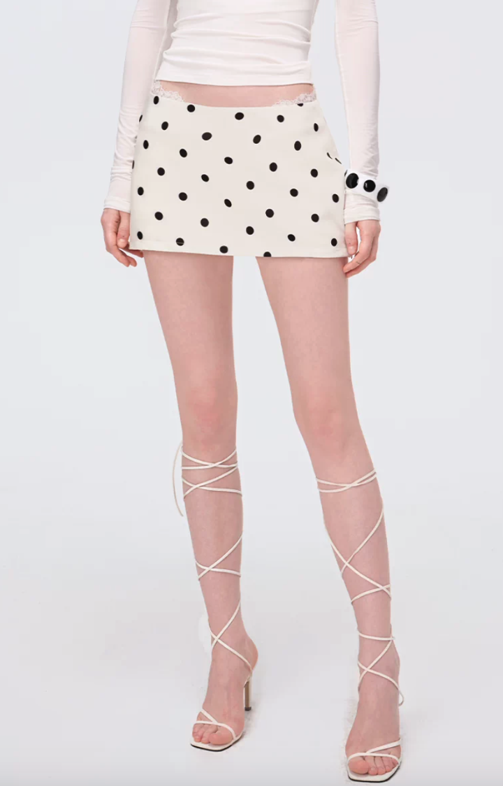 SWEET LIE POLKA MICRO SKIRT