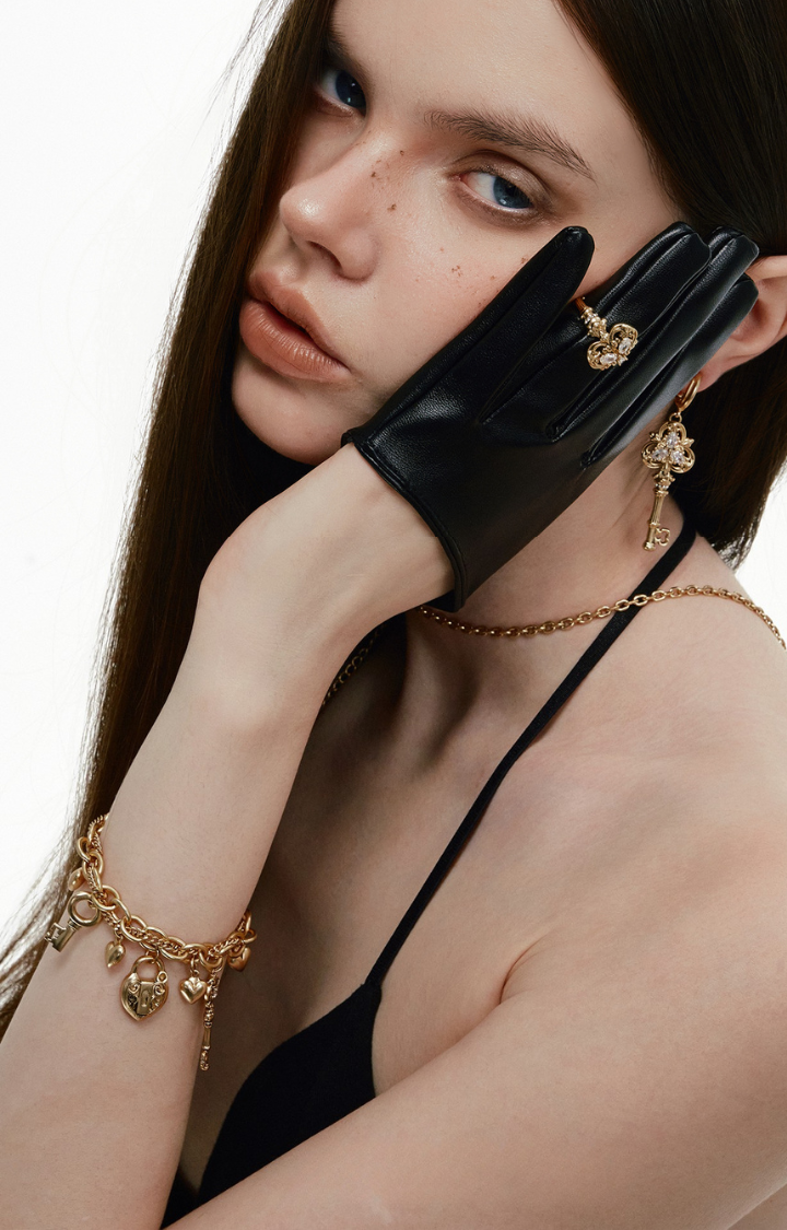 MIDNIGHT KEY CHARM BRACELET