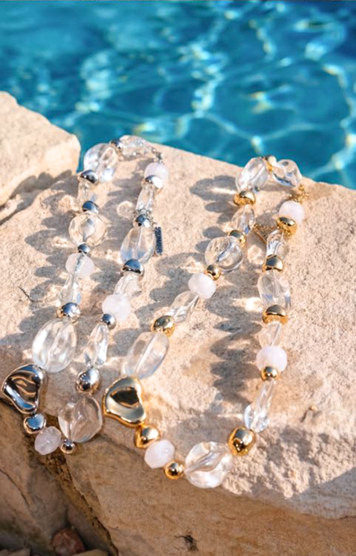 CLAVICLE STATIC CRYSTAL NECKLACE