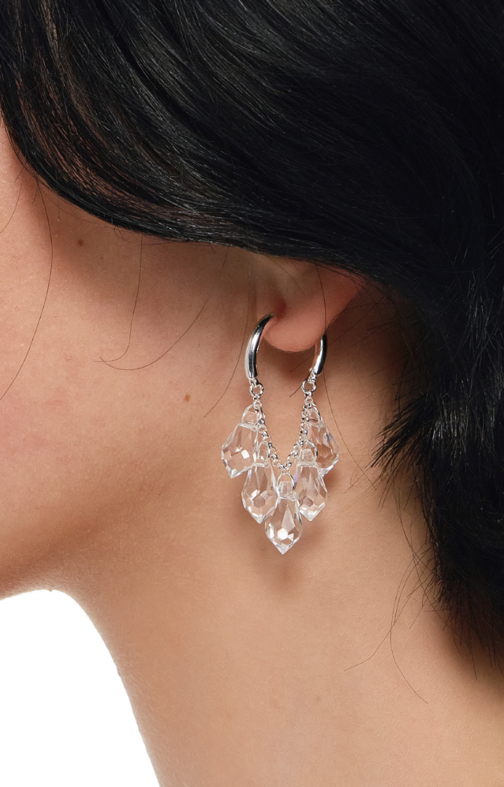 ICE VEIL DROP EARRINGS
