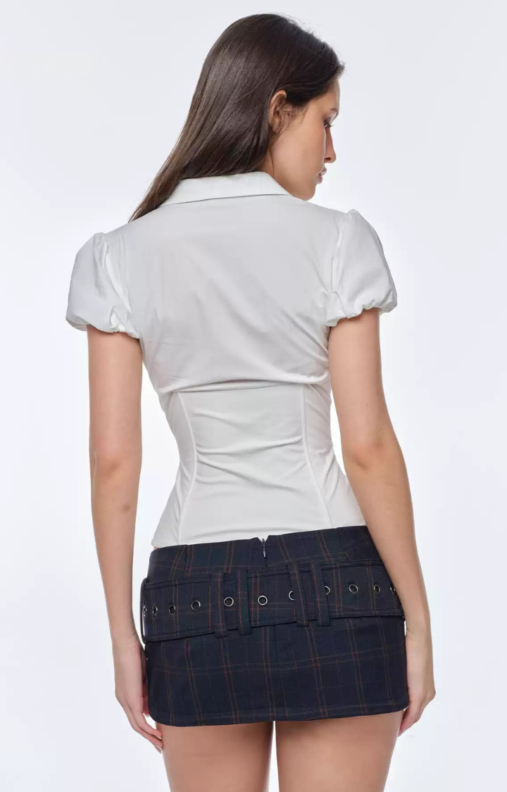 DETENTION ALIBI PLAID MICRO SKORT