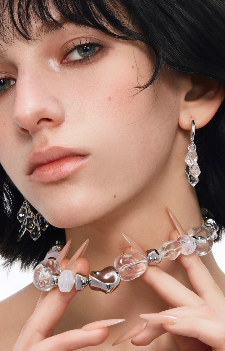 ICE VEIL DROP EARRINGS
