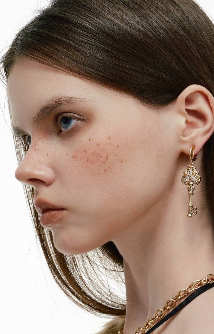 MIDNIGHT KEY DROP EARRINGS