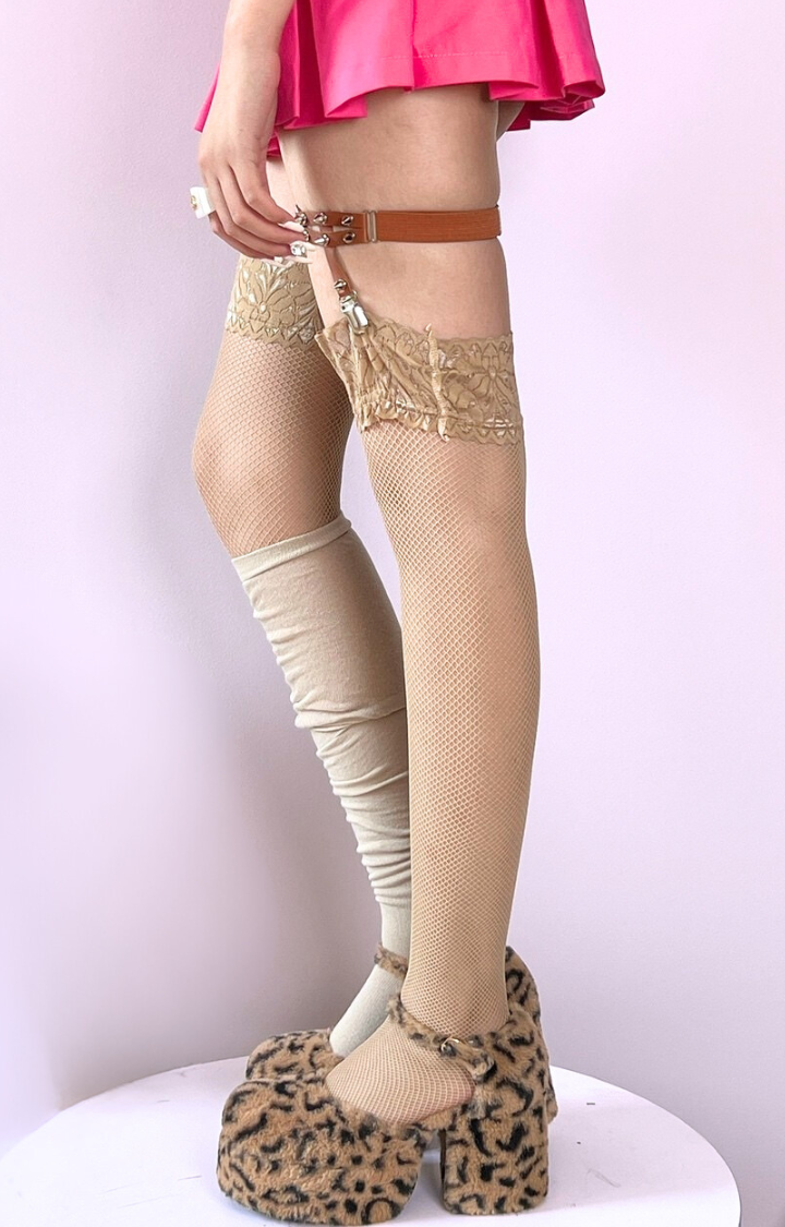 HEARTBREAKER THIGH HARNESS SERIES – PINK TEASE & NUDE ILLUSION