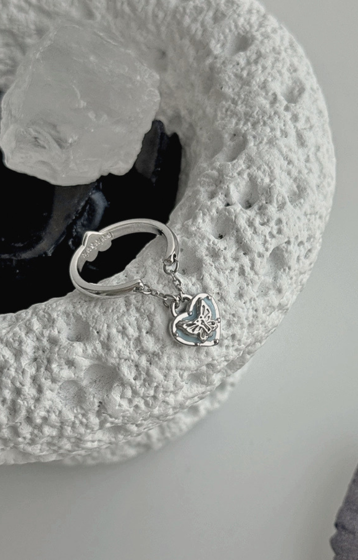 HEART & WINGED KEY RING DUO