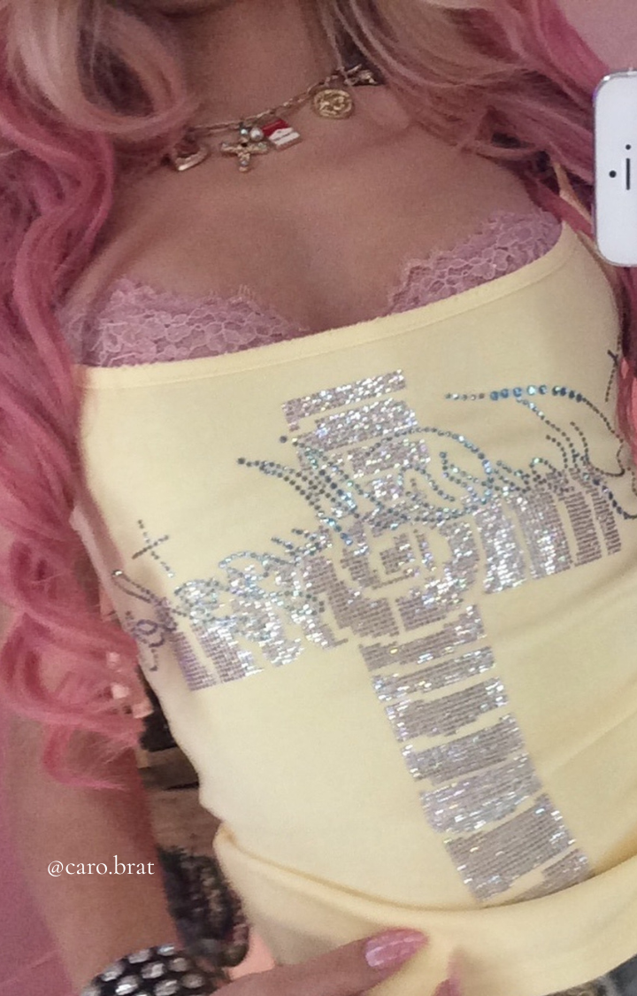 GLITCH CODE CROP TOP